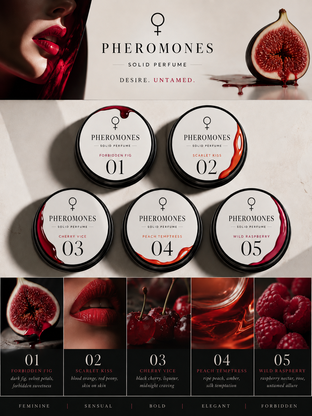 PHEROMONES solid perfume collection